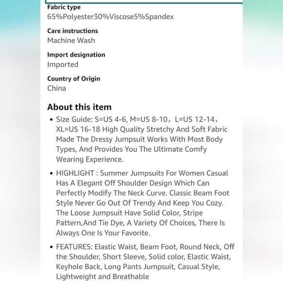 Off the Shoulder Romper, Tie Dye Jumpsuit Elastic Waist Small, Pockets, Stretchy - Picture 7 of 8